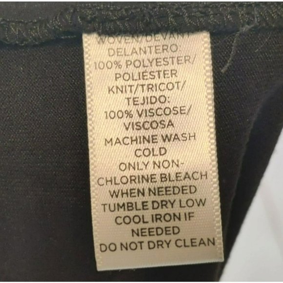 Loft Size M Black Contrasting Sheer Peasant Blouse Off Shoulder Flared Sleeves - Picture 7 of 12